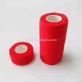 Different types medical dressing care products red colour non wocen crepe elastic bandage tapes